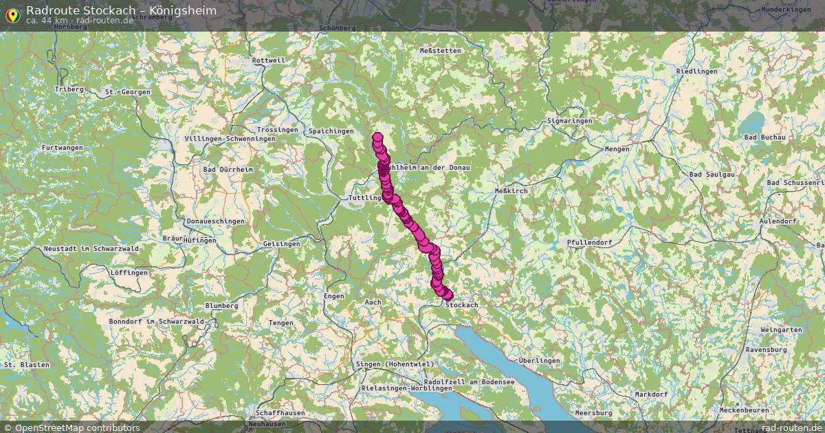 Fahrradroute Stockach – Königsheim