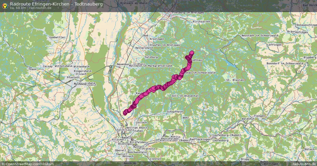 Radtour Efringen-Kirchen – Todtnauberg