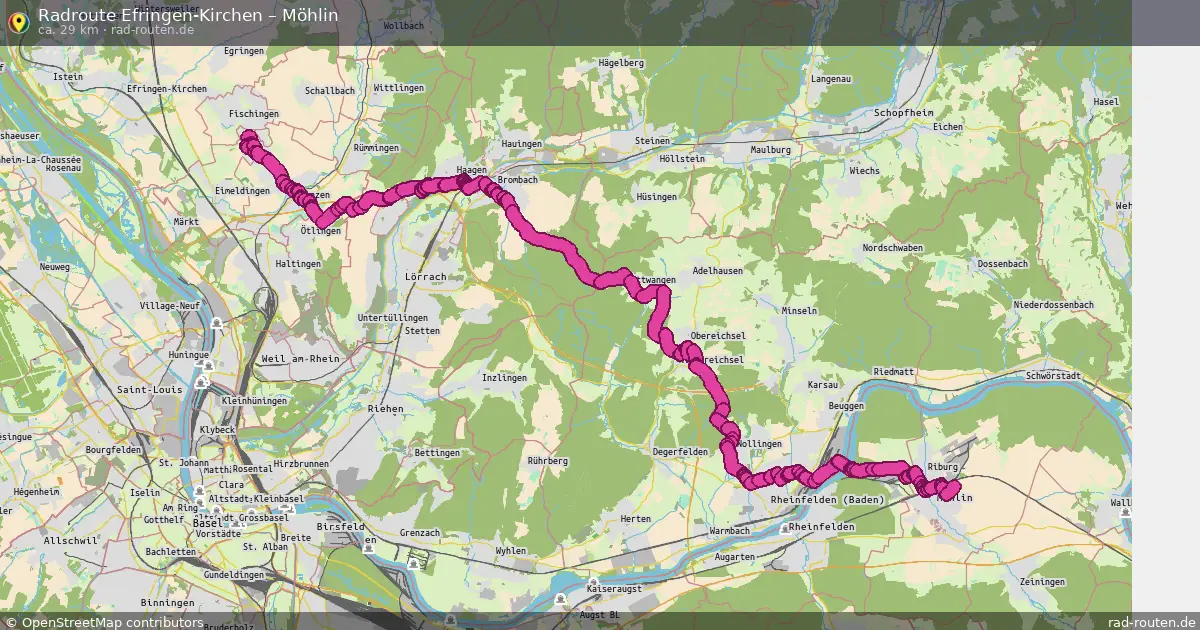 Radtour Efringen-Kirchen – Möhlin