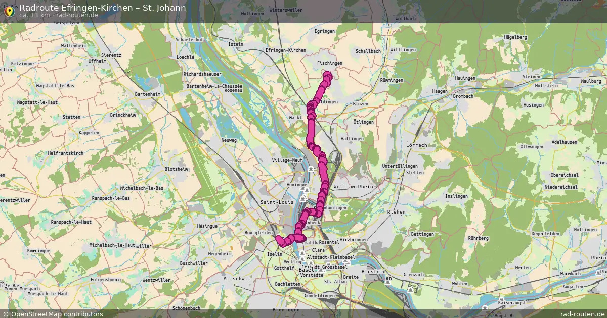 Radtour Efringen-Kirchen – St. Johann