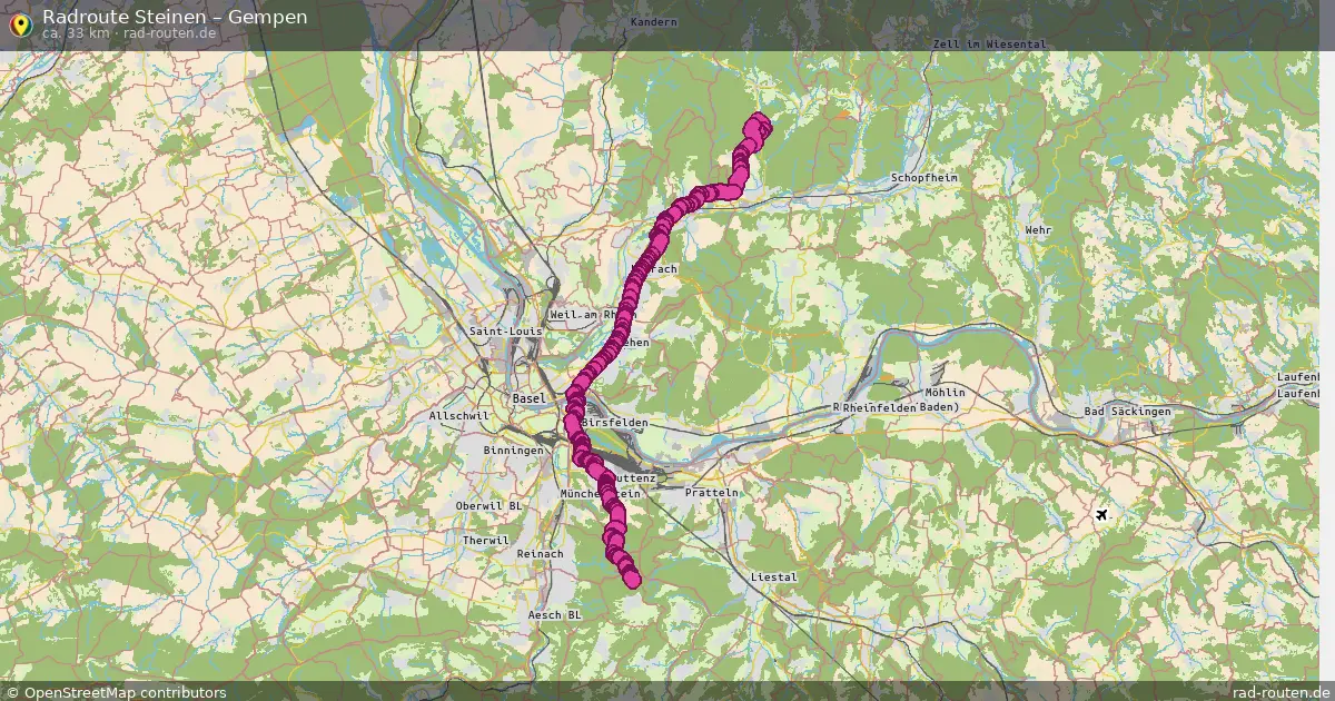 Radtour Steinen – Gempen