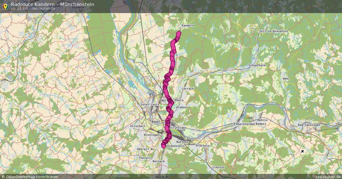Radtour Kandern – Münchenstein