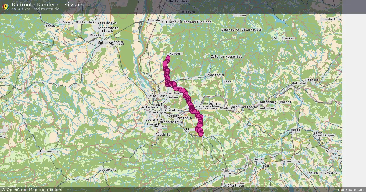 Radtour Kandern – Sissach