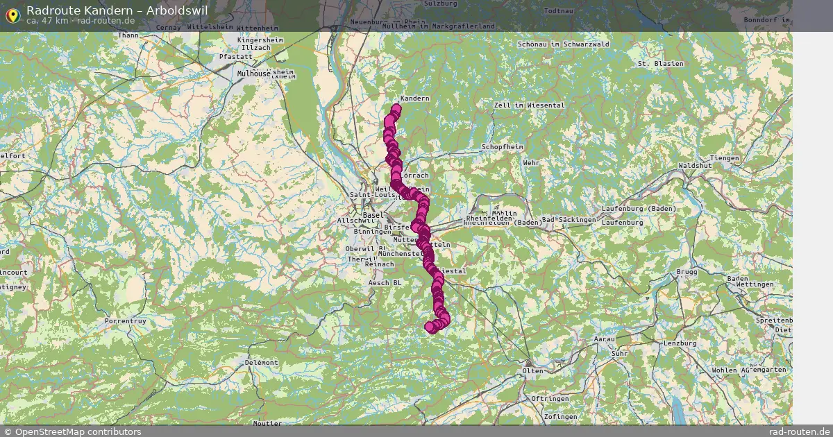 Radtour Kandern – Arboldswil