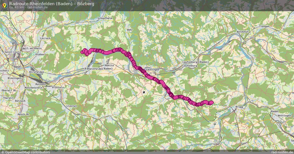 Radtour Rheinfelden (Baden) – Bözberg