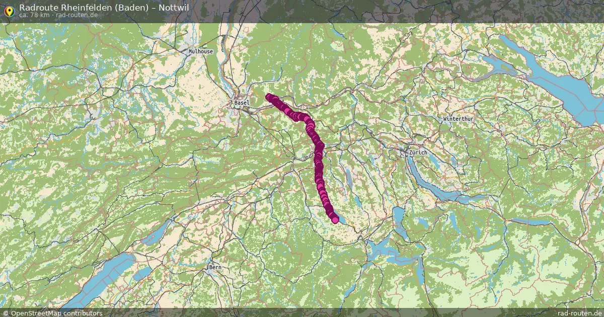 Radtour Rheinfelden (Baden) – Nottwil