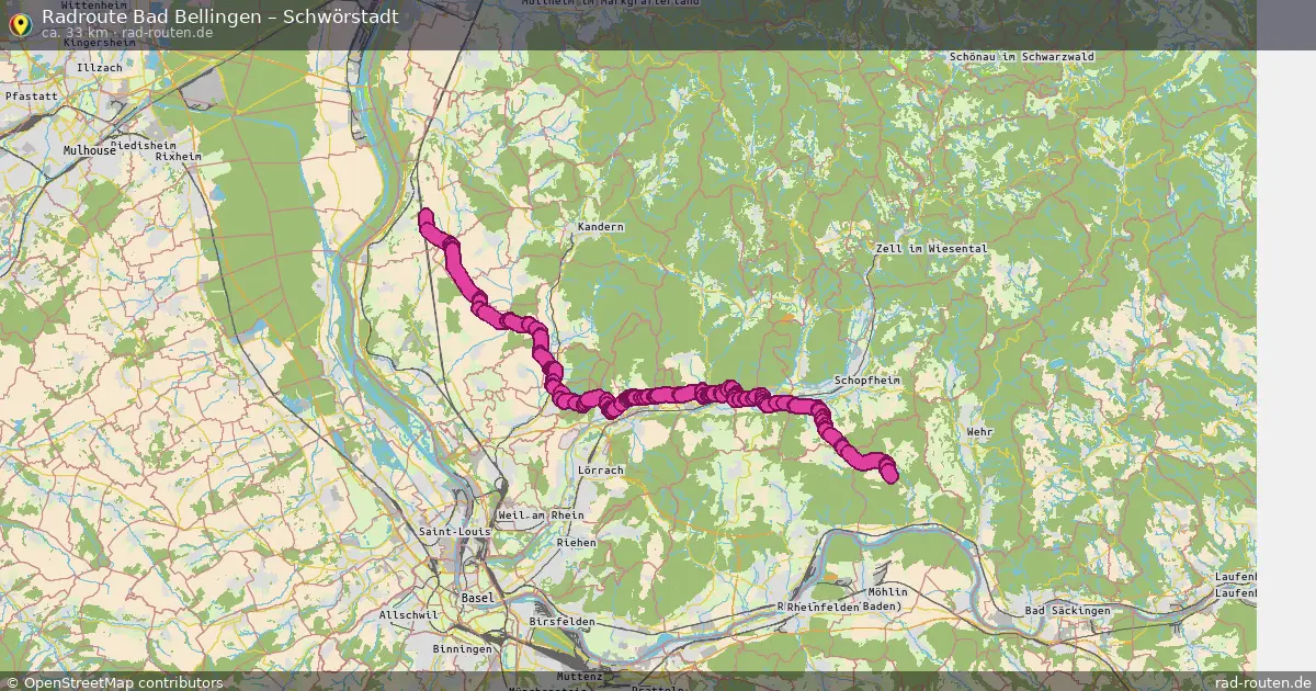 Radtour Bad Bellingen – Schwörstadt