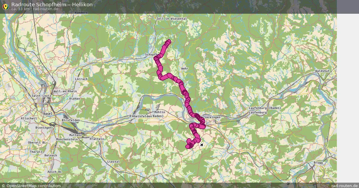 Radtour Schopfheim – Hellikon
