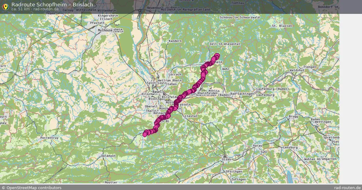 Radtour Schopfheim – Brislach