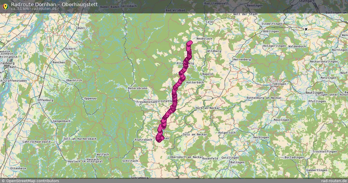 Radtour Dornhan – Oberhaugstett