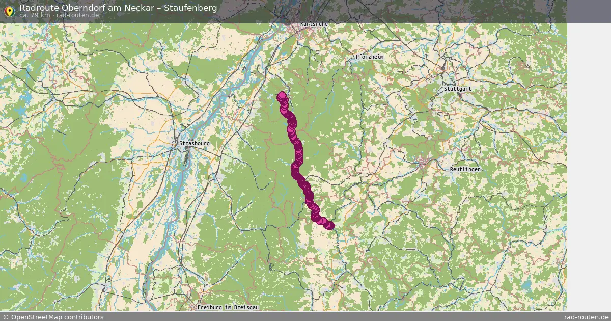 Fahrradroute Oberndorf Am Neckar â Staufenberg