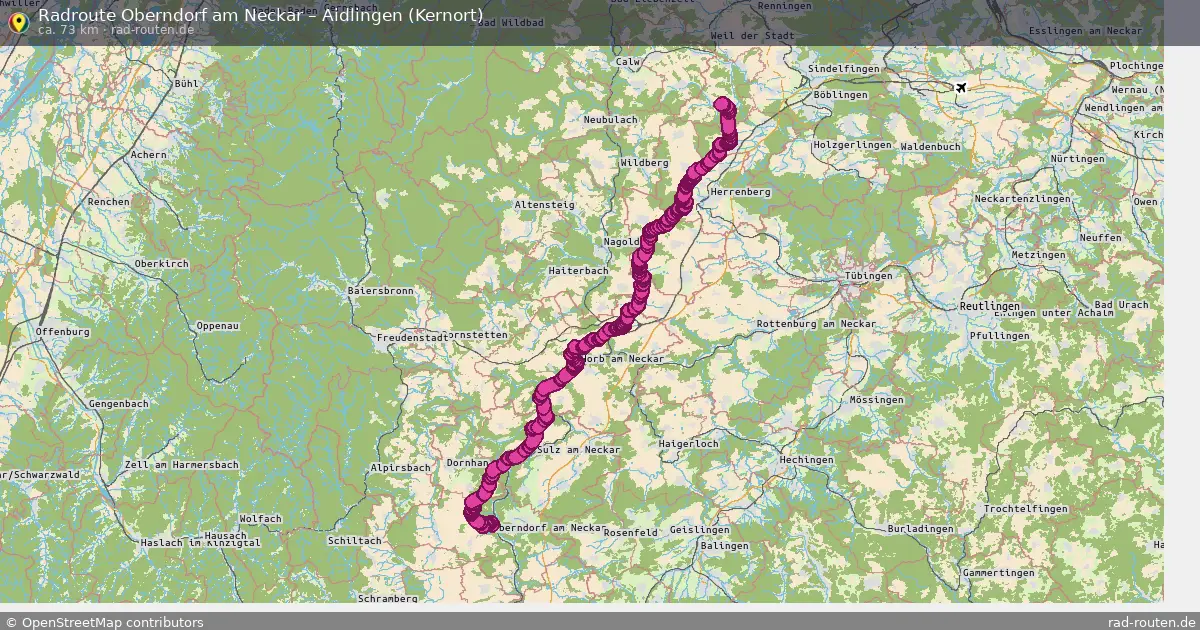 Radtour Oberndorf Am Neckar – Aidlingen (Kernort)