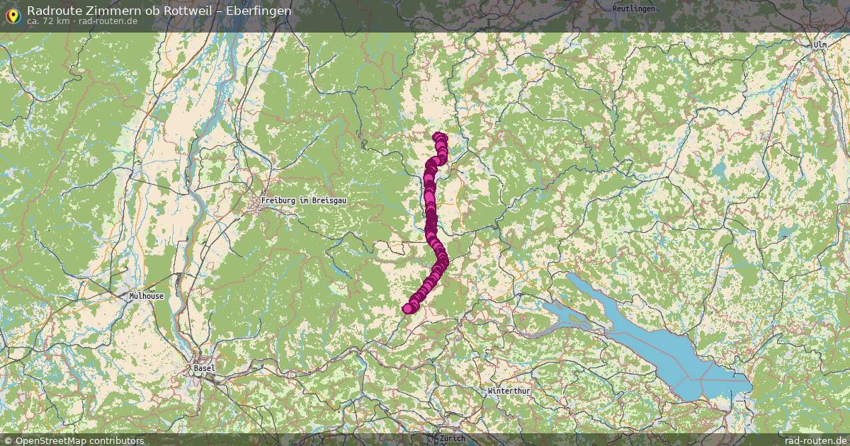 Fahrradroute Zimmern Ob Rottweil – Eberfingen