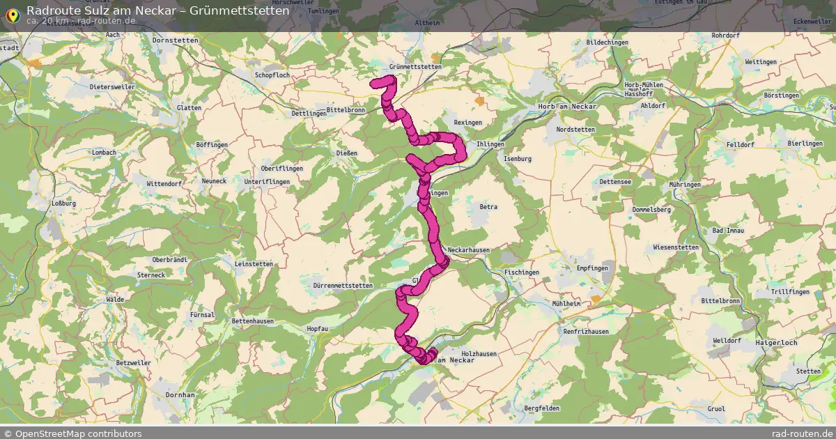 Radtour Sulz Am Neckar – Grünmettstetten