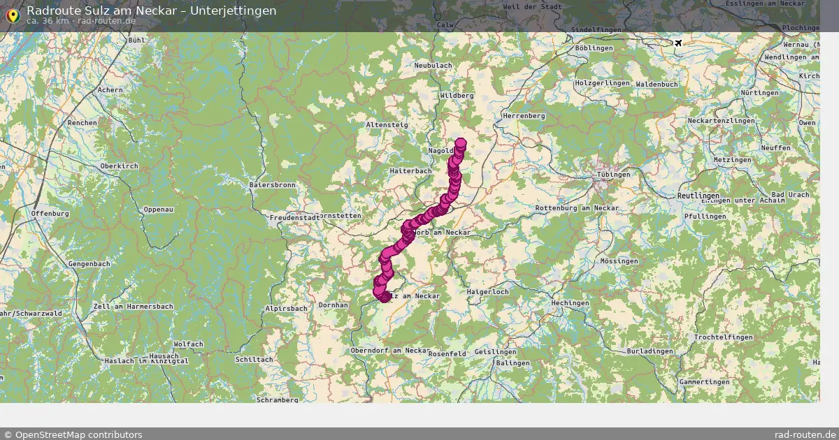 Radtour Sulz Am Neckar – Unterjettingen