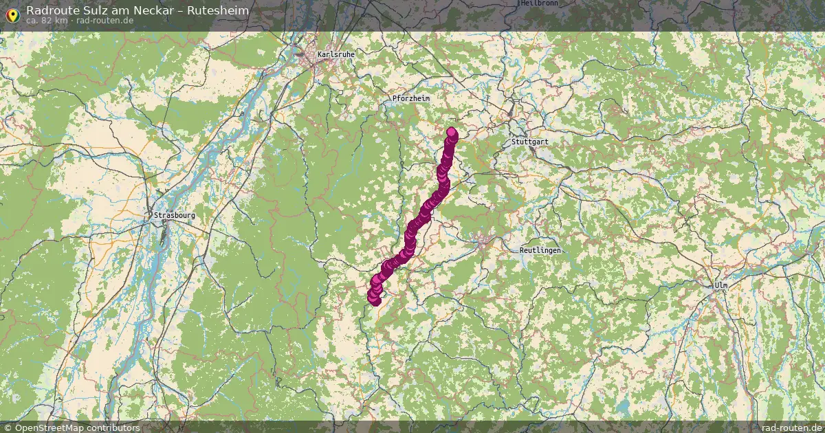 Radtour Sulz Am Neckar – Rutesheim