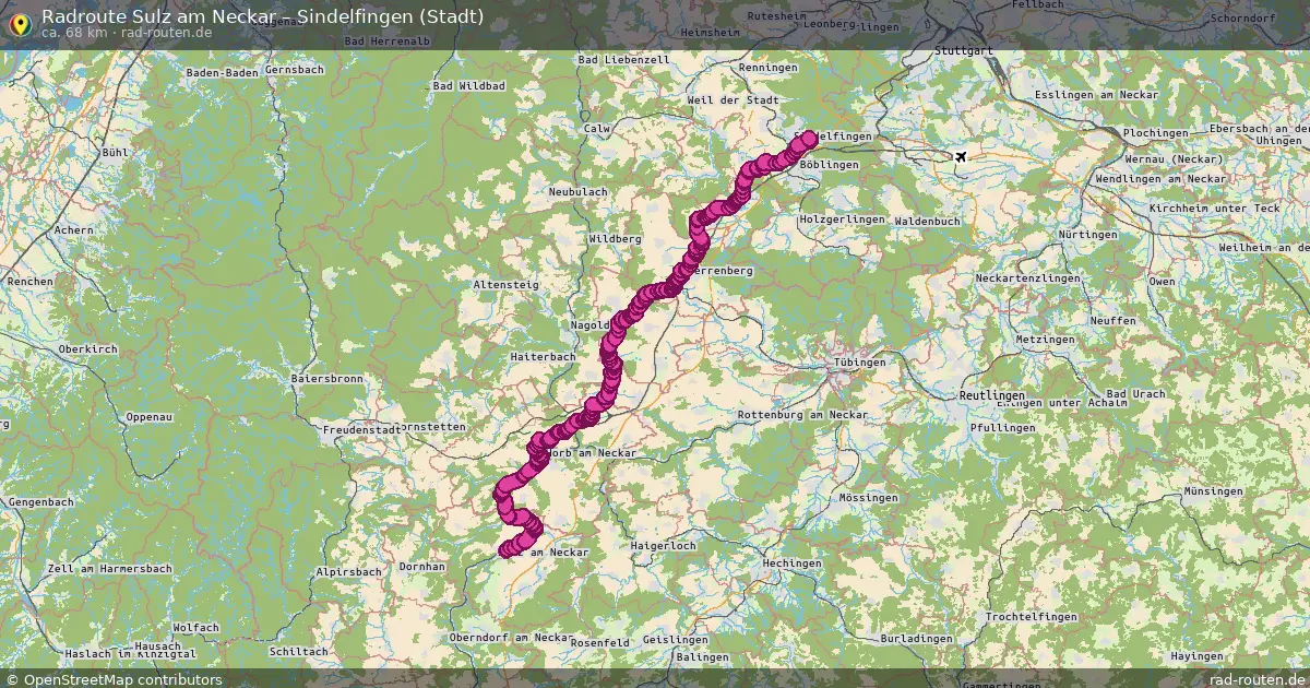 Radtour Sulz Am Neckar – Sindelfingen (Stadt)