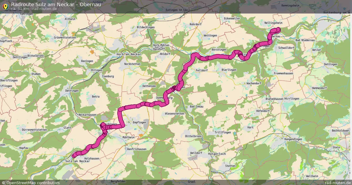 Radtour Sulz Am Neckar – Obernau