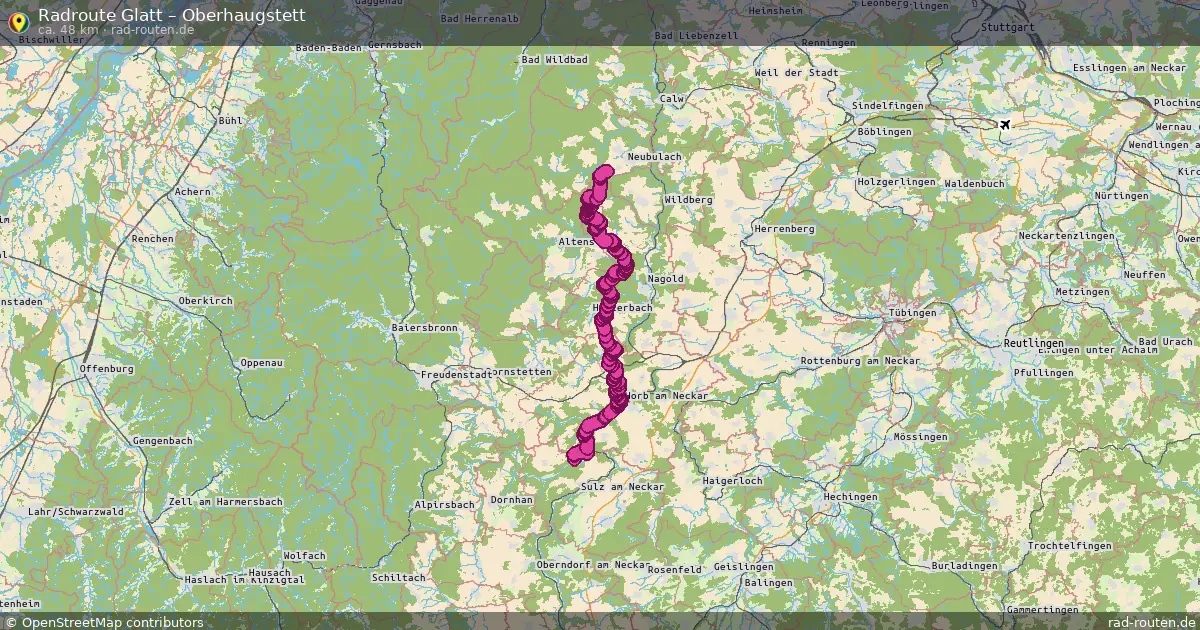 Radtour Glatt – Oberhaugstett