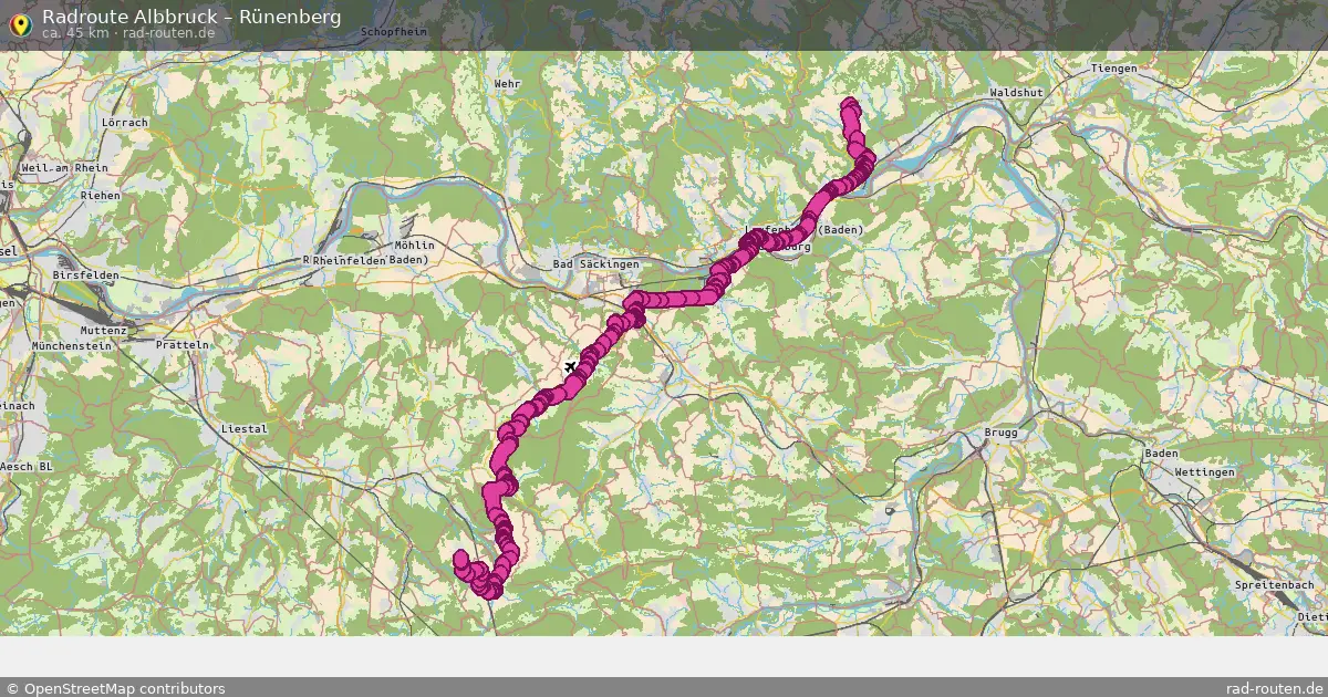 Radtour Albbruck – Rünenberg