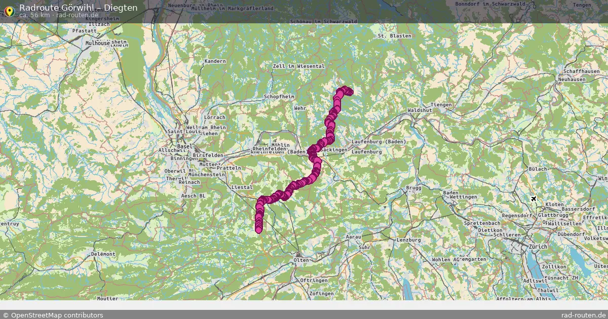 Radtour Görwihl – Diegten