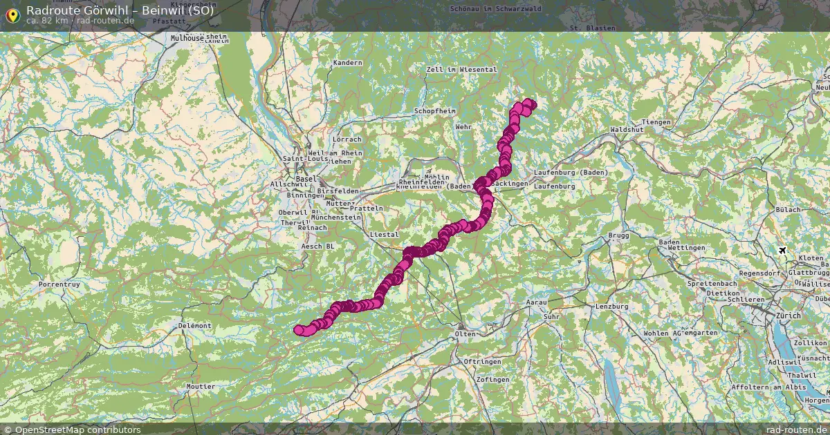Radtour Görwihl – Beinwil (So)
