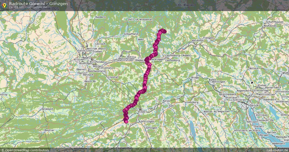 Radtour Görwihl – Gunzgen