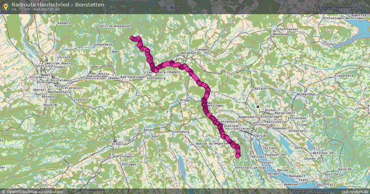Radtour Herrischried – Bonstetten