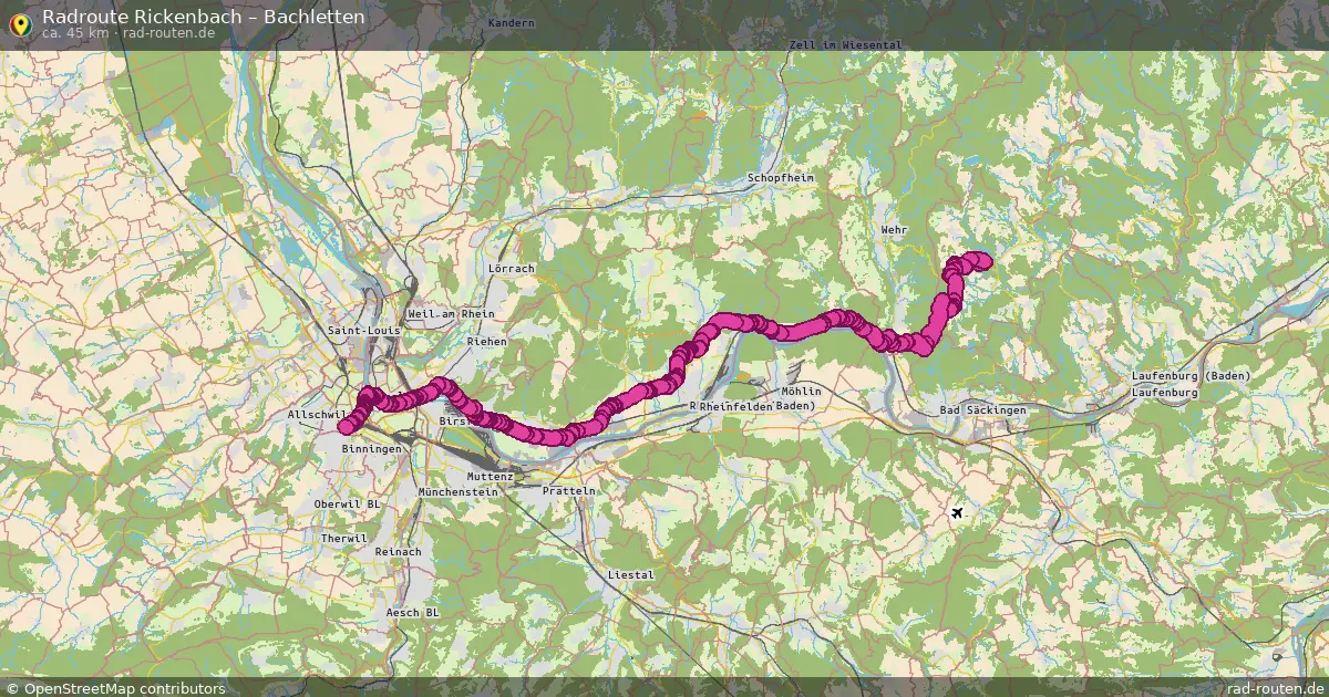 Radtour Rickenbach – Bachletten