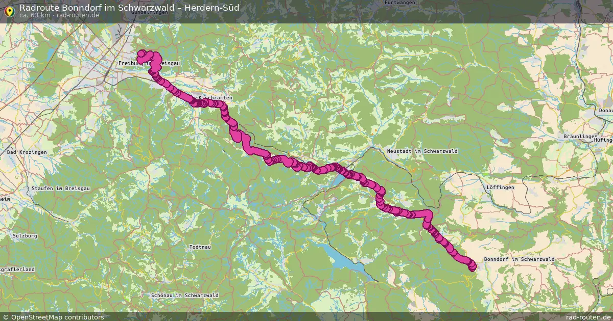 Radtour Bonndorf Im Schwarzwald – Herdern-Süd