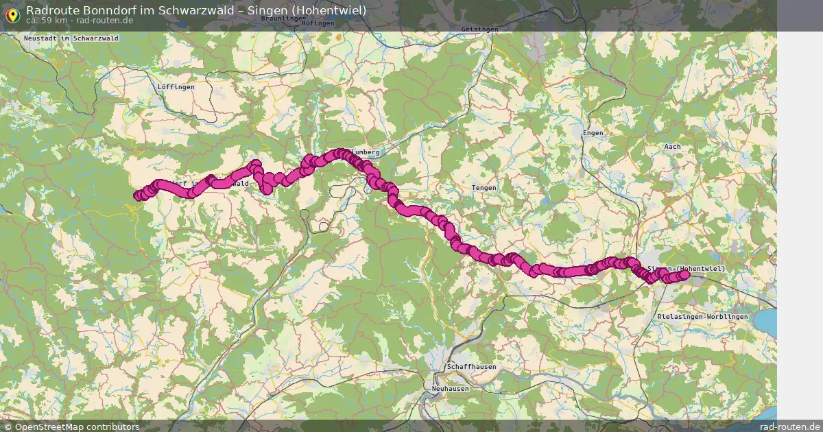 Radtour Bonndorf Im Schwarzwald – Singen (Hohentwiel)
