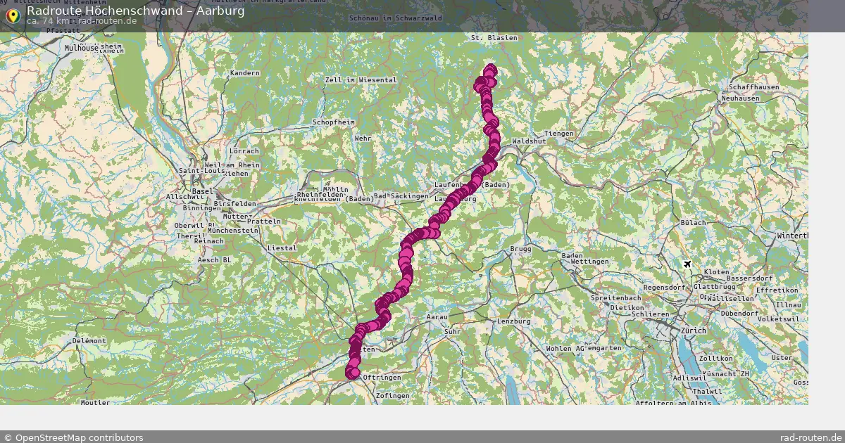 Radtour Höchenschwand – Aarburg