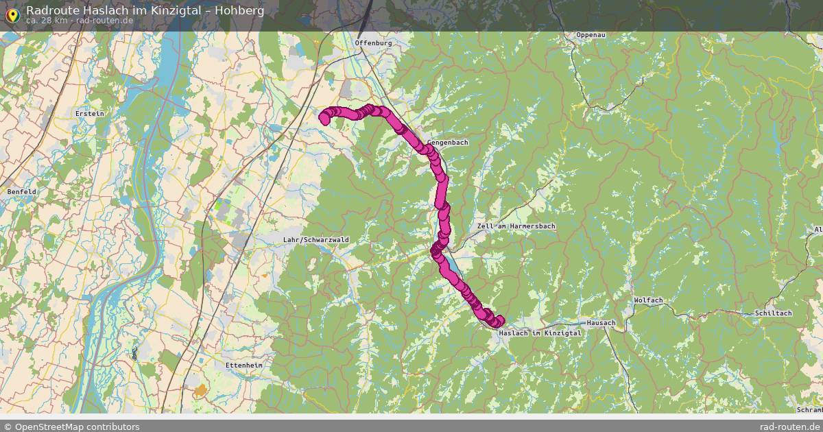 Fahrradroute Haslach Im Kinzigtal – Hohberg