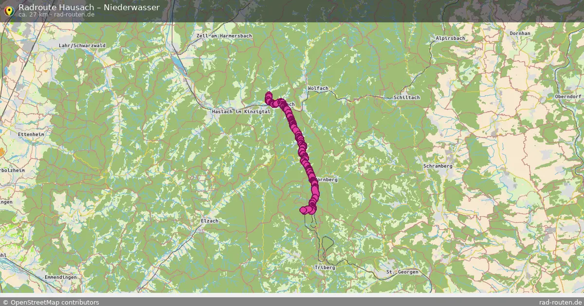 Radtour Hausach – Niederwasser