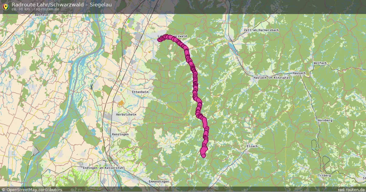 Radtour Lahr Schwarzwald – Siegelau