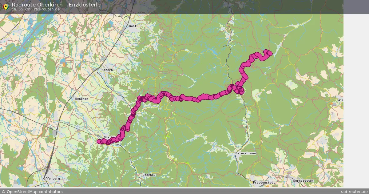 Radtour Oberkirch – Enzklösterle