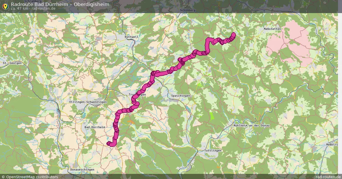 Radtour Bad Dürrheim – Oberdigisheim