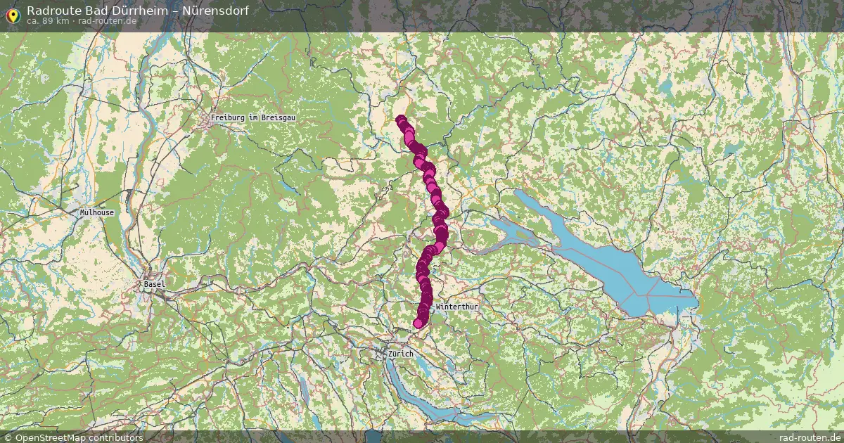 Radtour Bad Dürrheim – Nürensdorf