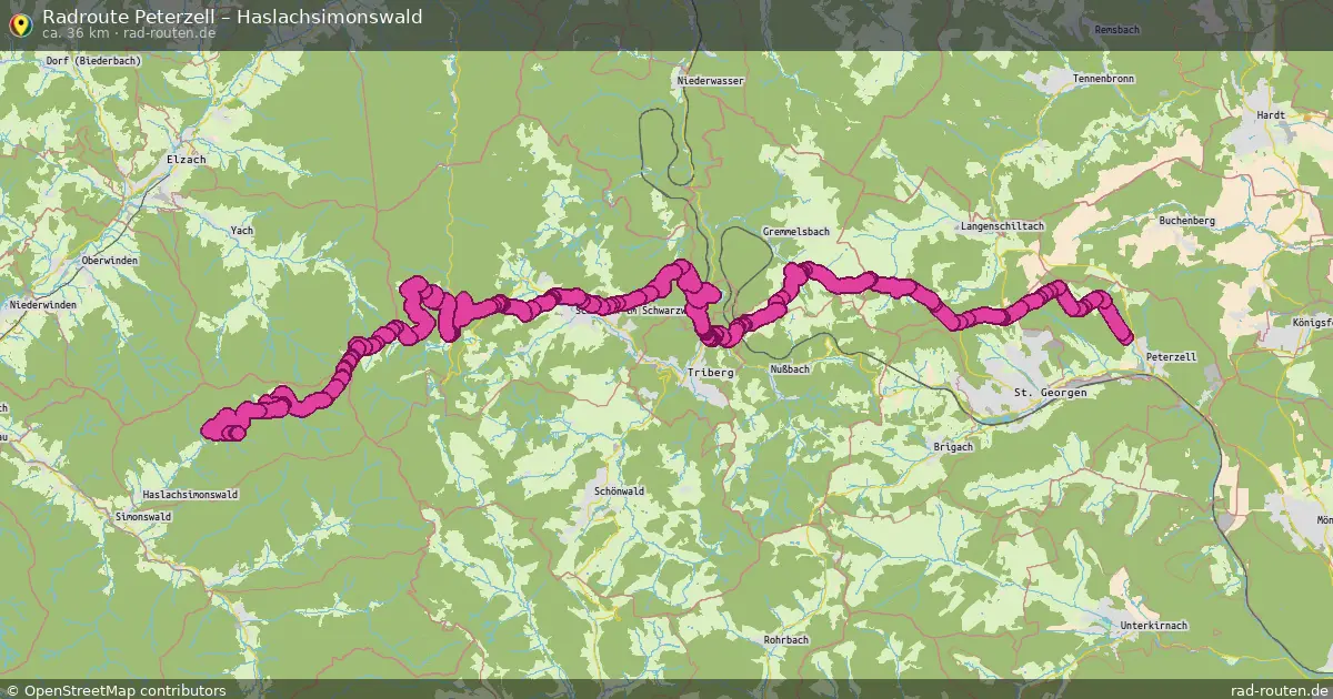 Radtour Peterzell – Haslachsimonswald