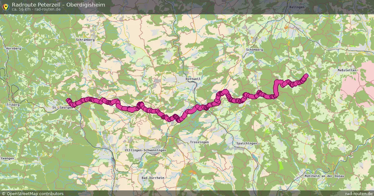Radtour Peterzell – Oberdigisheim