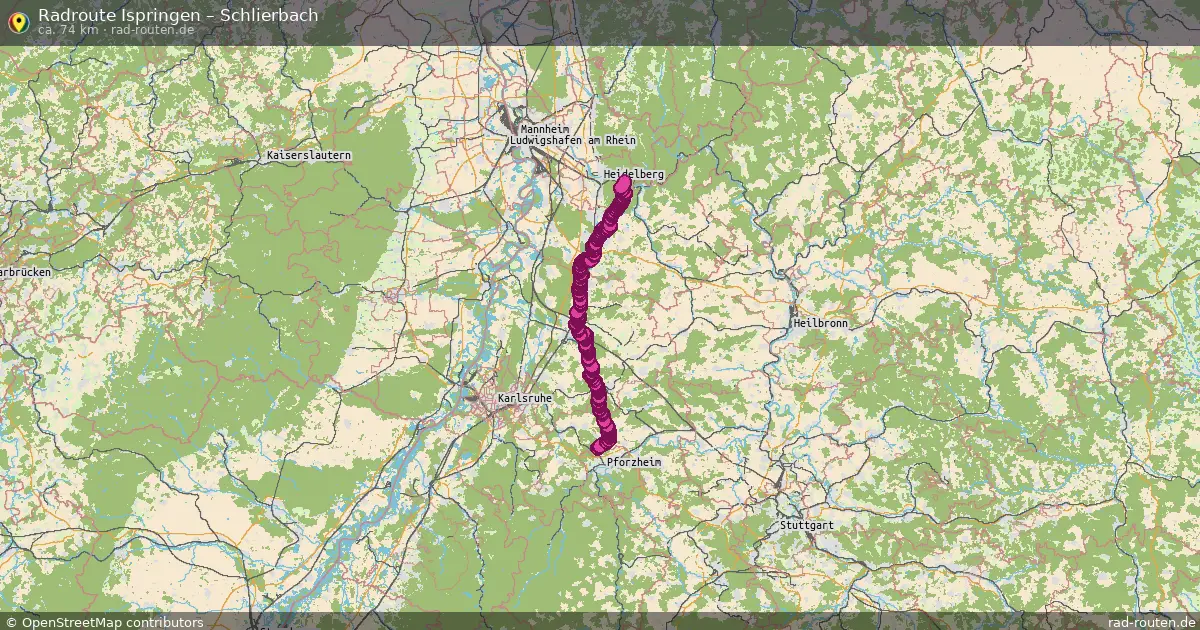 Radtour Ispringen – Schlierbach