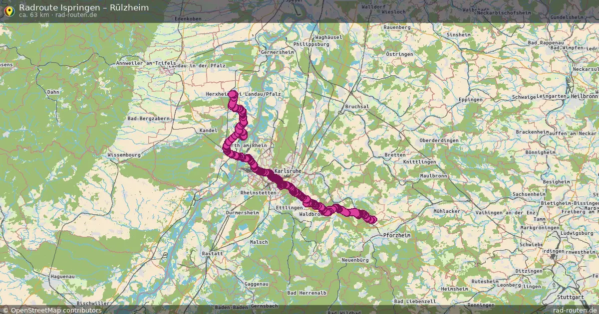 Radtour Ispringen – Rülzheim