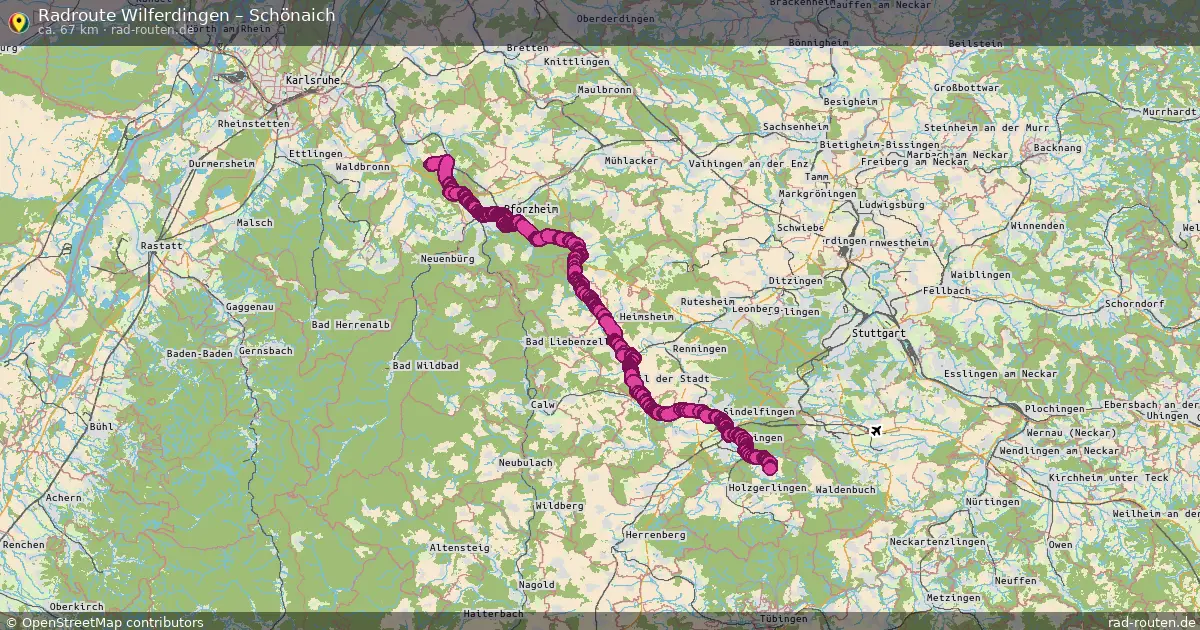 Radtour Wilferdingen – Schönaich