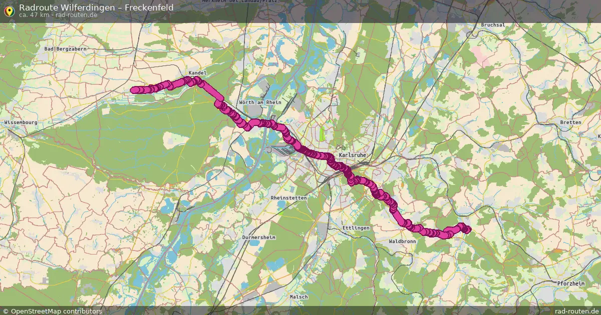 Radtour Wilferdingen – Freckenfeld