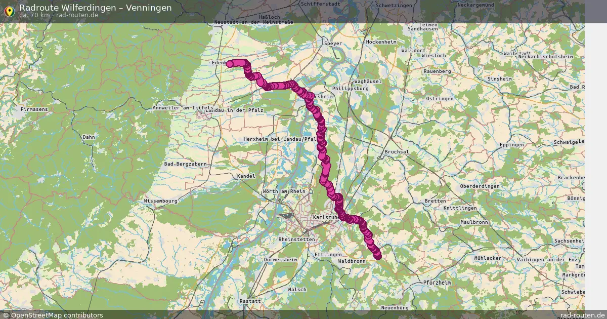 Radtour Wilferdingen – Venningen