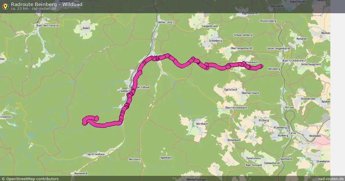 Radtour Beinberg – Wildbad
