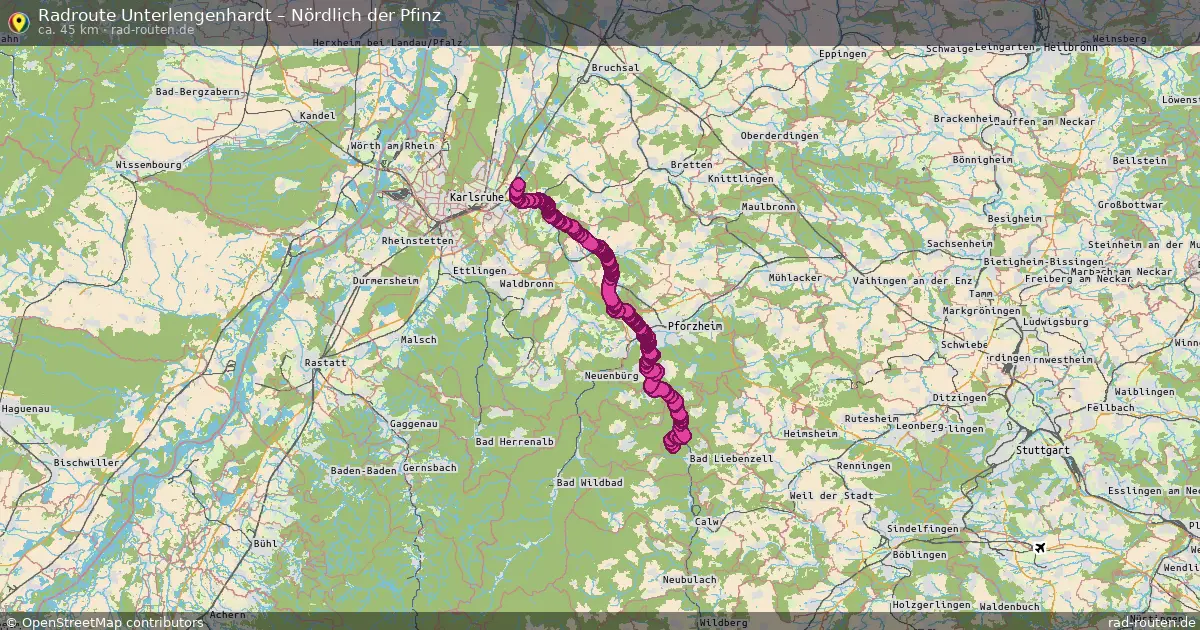 Radtour Unterlengenhardt – Nördlich Der Pfinz