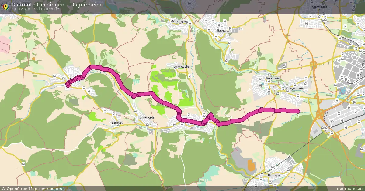 Radtour Gechingen – Dagersheim