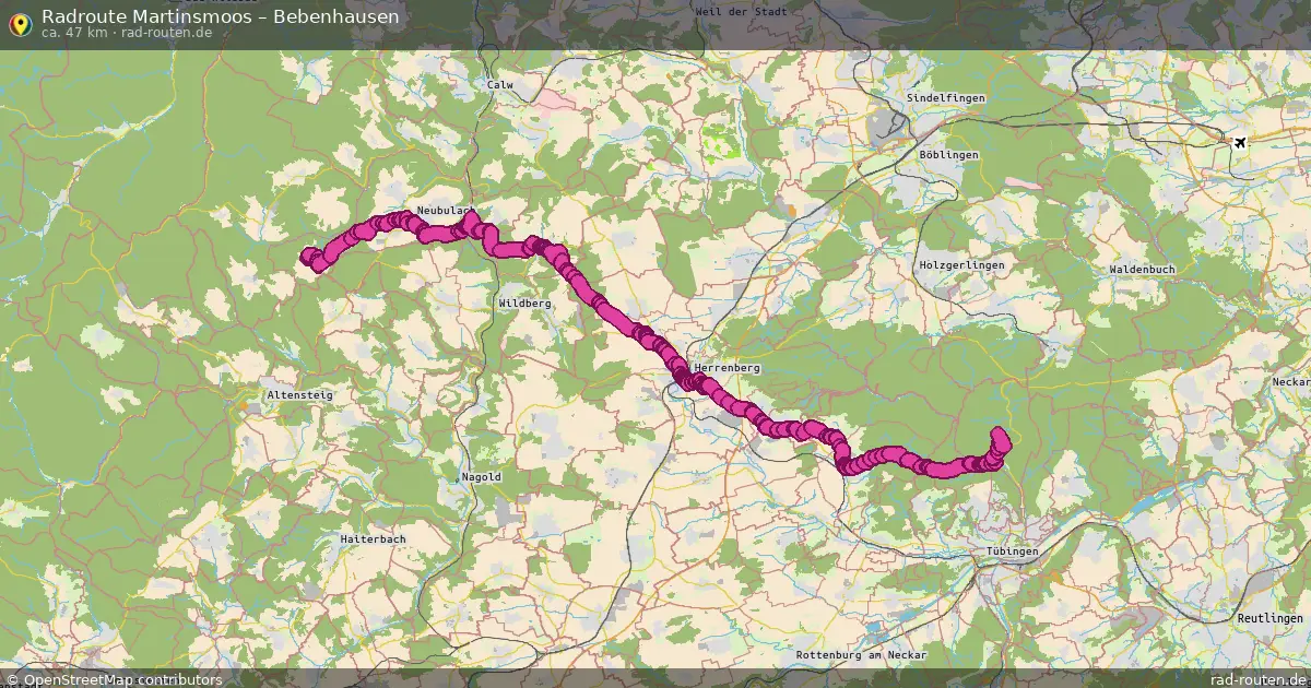 Radtour Martinsmoos – Bebenhausen