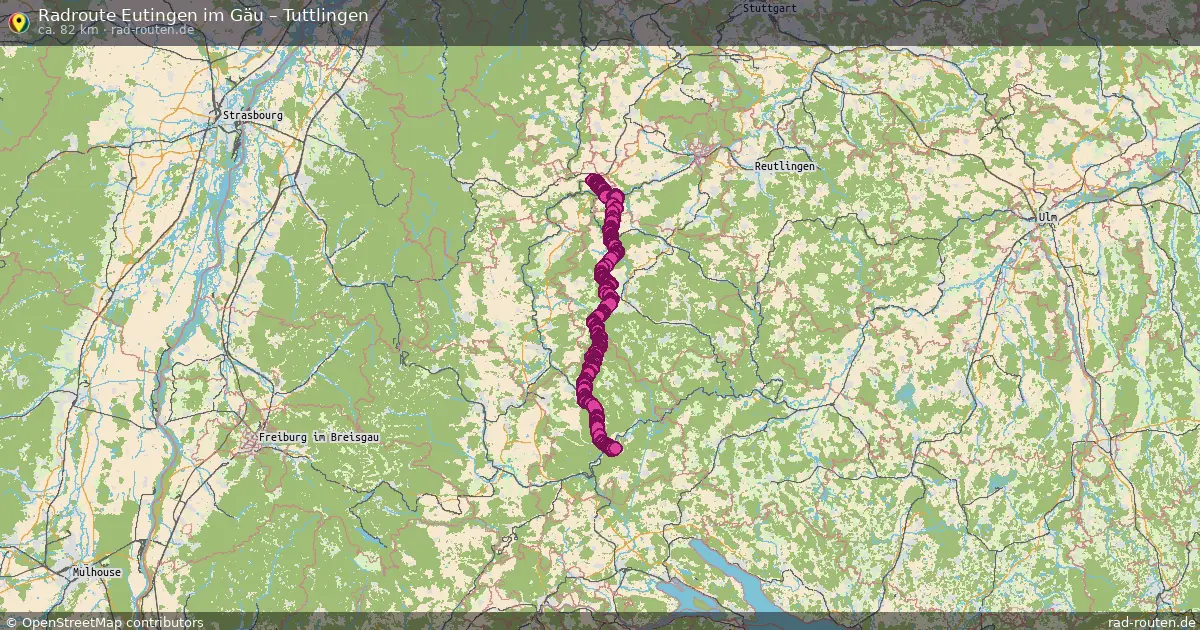 Fahrradroute Eutingen Im Gäu – Tuttlingen